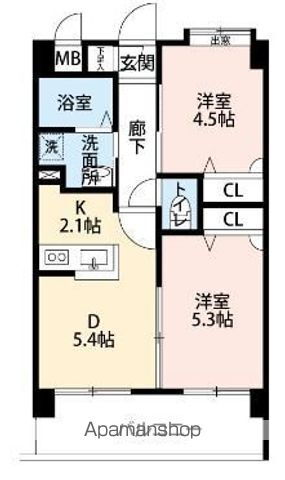福岡県福岡市博多区東平尾２ 福岡空港駅 2DK マンション 賃貸物件詳細