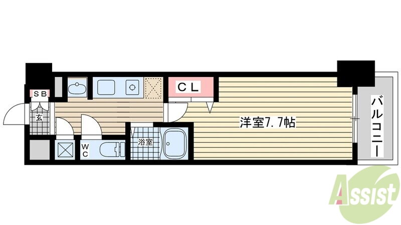 兵庫県神戸市須磨区大池町５ 鷹取駅 1K マンション 賃貸物件詳細