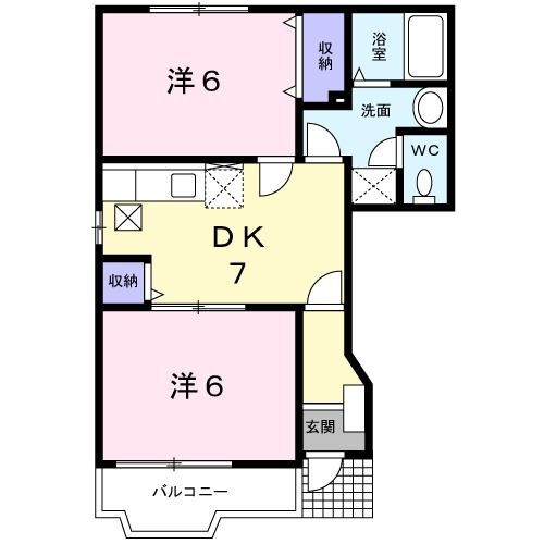 岡山県岡山市北区今保 庭瀬駅 2DK アパート 賃貸物件詳細