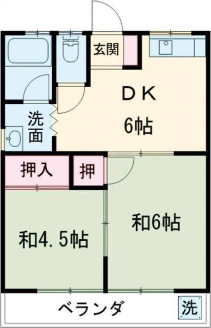 東京都日野市南平６ 南平駅 2DK アパート 賃貸物件詳細