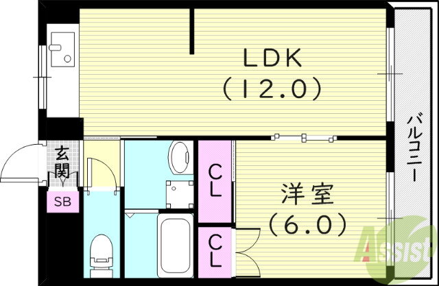 兵庫県西宮市鳴尾町５ 鳴尾・武庫川女子大前駅 1LDK マンション 賃貸物件詳細