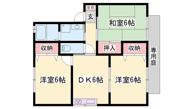 兵庫県高砂市米田町島 宝殿駅 3DK アパート 賃貸物件詳細