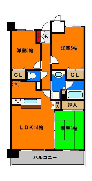 グランダジュール千葉みなと 4階 3LDK 賃貸物件詳細