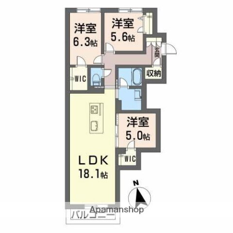 香川県高松市木太町 林道駅 3LDK マンション 賃貸物件詳細