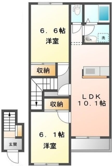 埼玉県さいたま市緑区大字三室 さいたま新都心駅 2LDK アパート 賃貸物件詳細