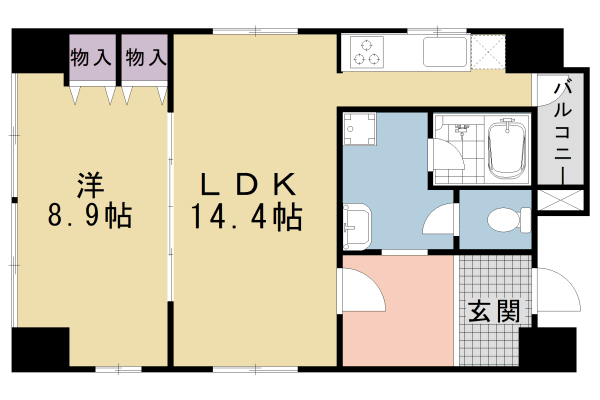 京都府京都市下京区鍵屋町 京都河原町駅 1LDK マンション 賃貸物件詳細