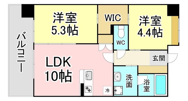 ヒルクレスト小倉高峰グランデ 6階 2LDK 賃貸物件詳細