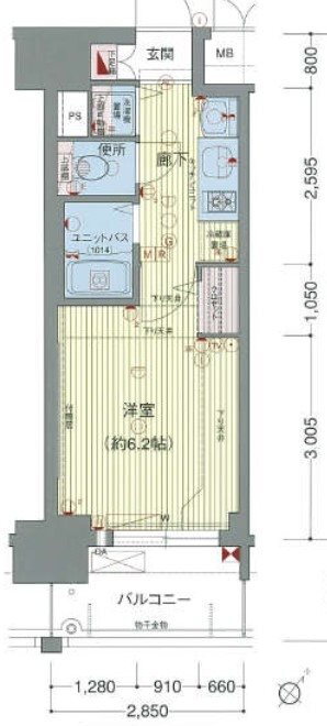 愛知県名古屋市西区名駅２ 亀島駅 1K マンション 賃貸物件詳細