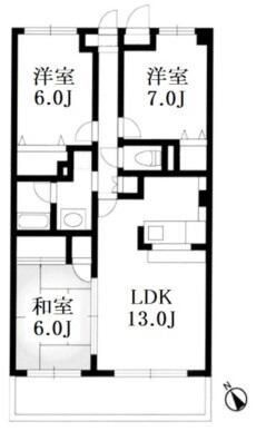 シャルム検見川 2階 3LDK 賃貸物件詳細