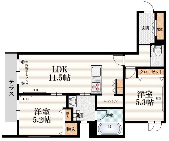東京都世田谷区経堂１ 経堂駅 2LDK マンション 賃貸物件詳細