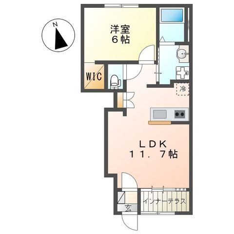 神奈川県海老名市中新田５ 社家駅 1LDK アパート 賃貸物件詳細