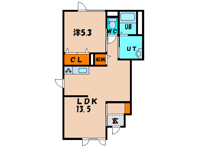 北海道函館市東山２ 1LDK アパート 賃貸物件詳細