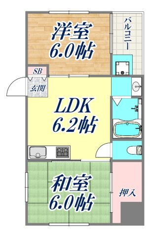 兵庫県神戸市中央区筒井町３ 春日野道駅 2DK マンション 賃貸物件詳細