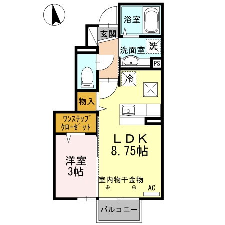 岩手県盛岡市津志田西１ 1LDK アパート 賃貸物件詳細