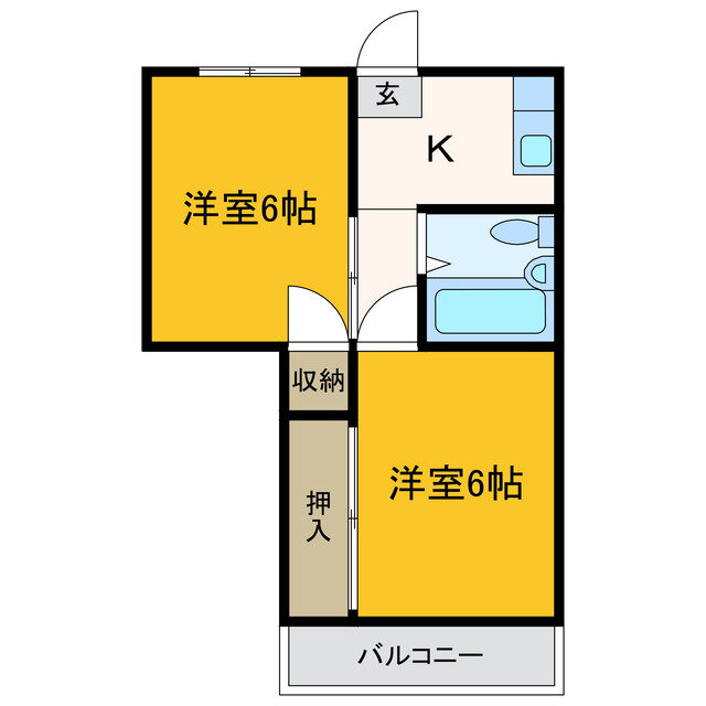 徳島県徳島市南昭和町７ 阿波富田駅 2K マンション 賃貸物件詳細