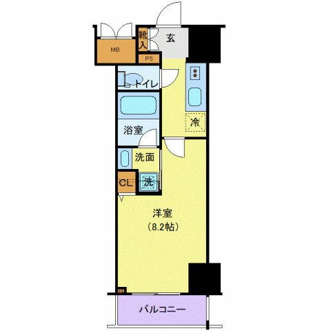 ロイジェントパークス千葉中央 7階 1K 賃貸物件詳細