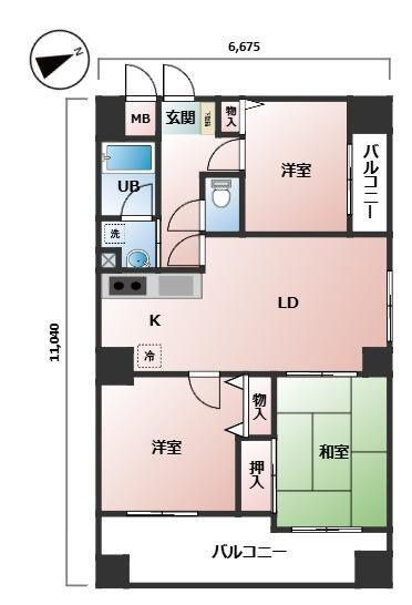 兵庫県神戸市兵庫区新開地５ 高速神戸駅 3LDK マンション 賃貸物件詳細