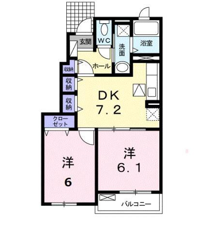 熊本県宇城市松橋町曲野 松橋駅 2DK アパート 賃貸物件詳細