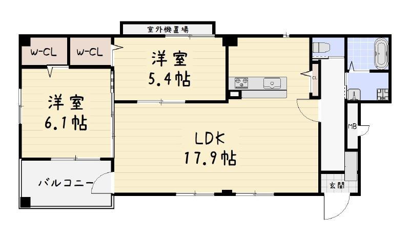 エルティアラ上富野ＩＩ 4階 2LDK 賃貸物件詳細