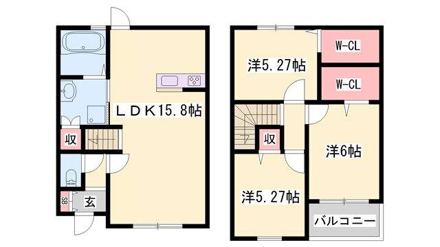 兵庫県姫路市別所町佐土新 御着駅 3LDK アパート 賃貸物件詳細