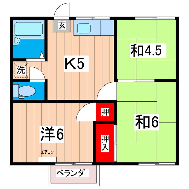 ハウスいまがわ 1階 3K 賃貸物件詳細