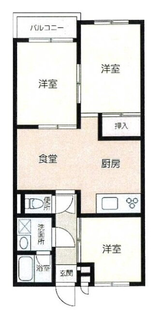 メゾンエクセレント 2階 3DK 賃貸物件詳細