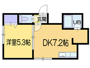 北海道札幌市清田区平岡二条１ 福住駅 1DK アパート 賃貸物件詳細