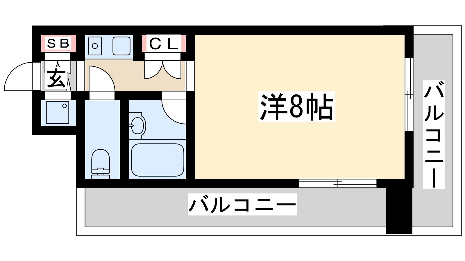 リーガル新大阪２ 8階 1K 賃貸物件詳細