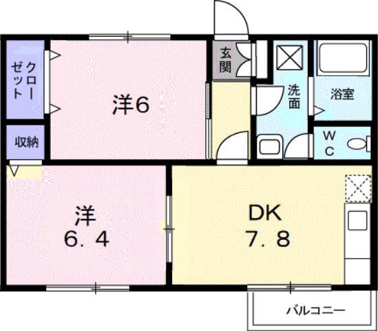 茨城県ひたちなか市大字東石川 佐和駅 2DK アパート 賃貸物件詳細