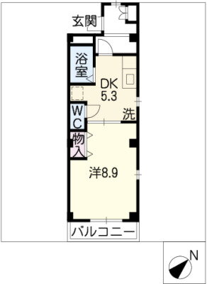 愛知県名古屋市緑区藤塚３ 徳重駅 1DK マンション 賃貸物件詳細