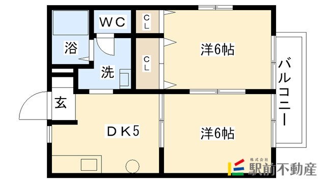 福岡県筑紫野市原田４ 原田駅 2DK アパート 賃貸物件詳細