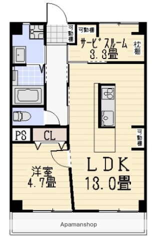 こだまハイツ 4階 1SLDK 賃貸物件詳細