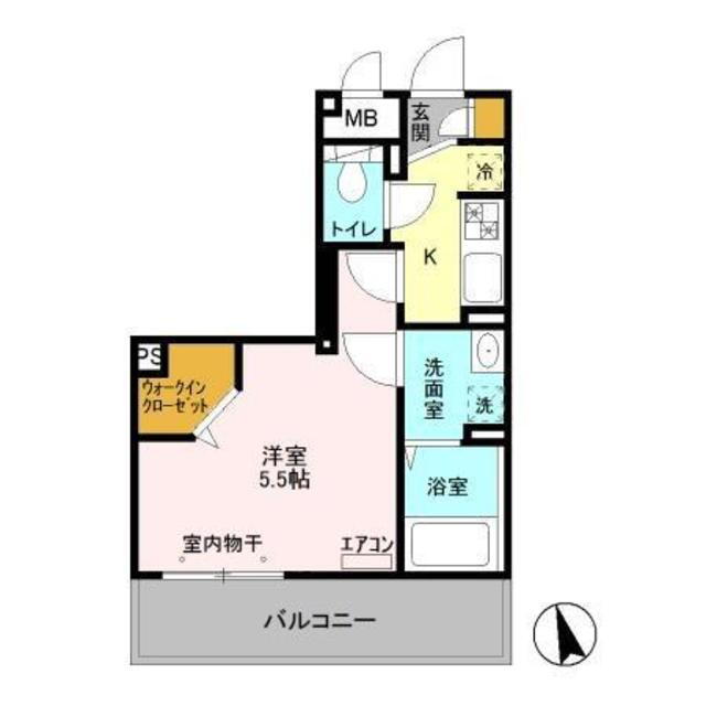 ロイヤルフレア・Ｍ 2階 1K 賃貸物件詳細