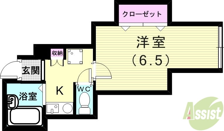 兵庫県神戸市須磨区行幸町４ 月見山駅 1K アパート 賃貸物件詳細