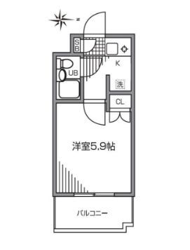 東京都大田区矢口３ 矢口渡駅 1K マンション 賃貸物件詳細