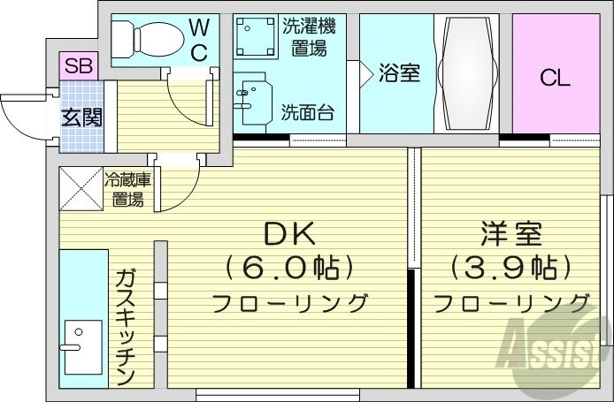 北海道札幌市中央区北五条西２４ 西２８丁目駅 1DK マンション 賃貸物件詳細