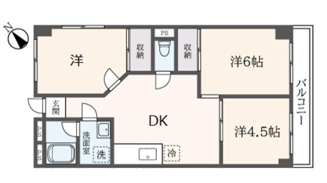 大竹ビル 2階 3DK 賃貸物件詳細