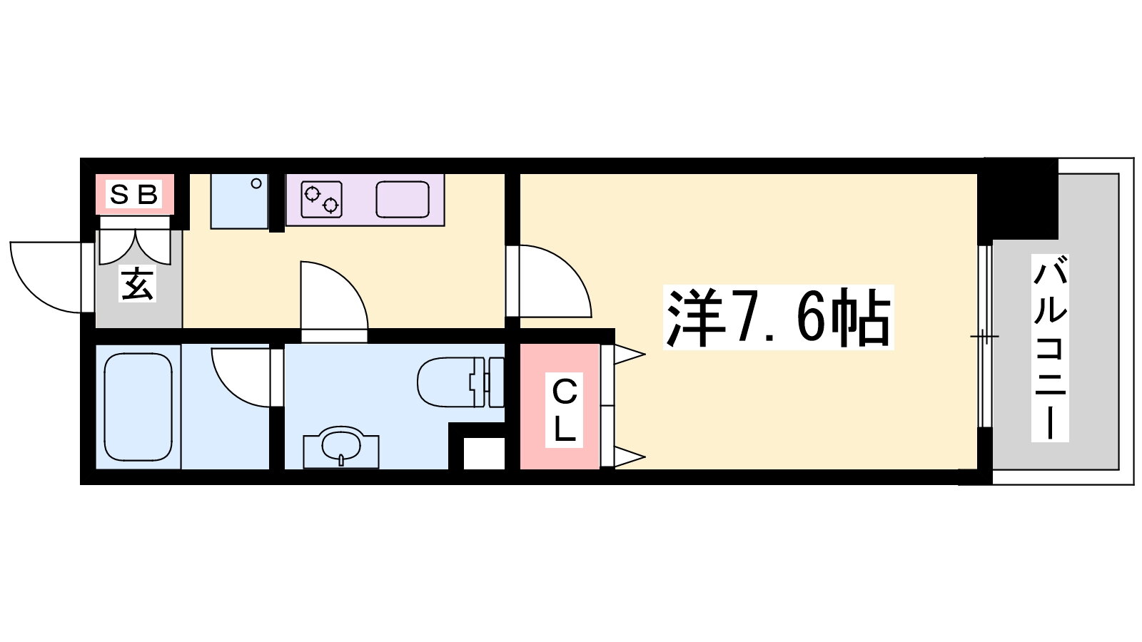 インベスト神戸ＡｉｒＦｒｏｎｔ 4階 1K 賃貸物件詳細