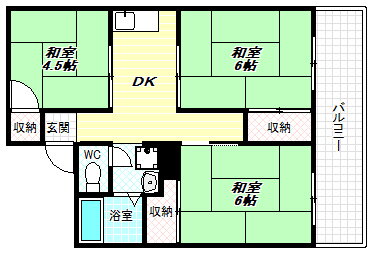 大阪府南河内郡太子町大字春日 上ノ太子駅 3DK アパート 賃貸物件詳細