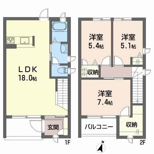 愛媛県松山市山越２ 本町六丁目駅 3LDK アパート 賃貸物件詳細