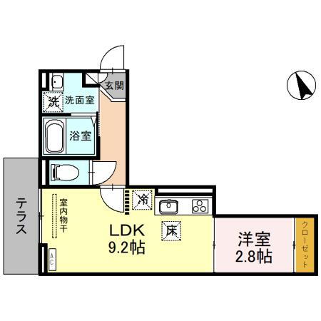 （仮）Ｄ－ＲＯＯＭ北浦和５丁目ＰＪ　Ａ棟 1階 1LDK 賃貸物件詳細