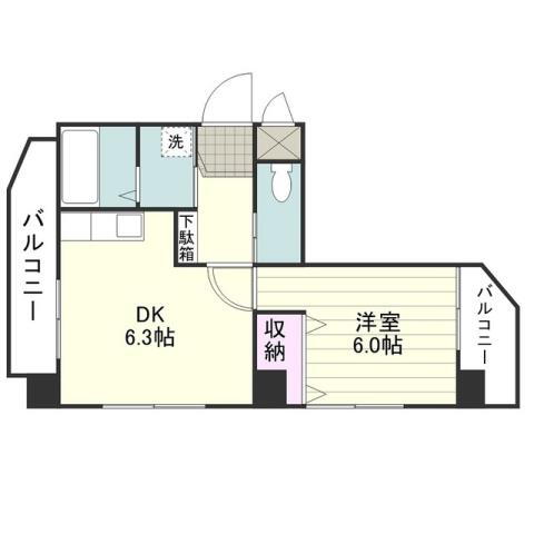 鹿児島県鹿児島市真砂本町 涙橋駅 1DK マンション 賃貸物件詳細