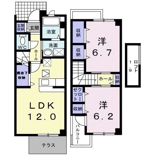 岐阜県岐阜市粟野西４ 名鉄岐阜駅 2LDK アパート 賃貸物件詳細