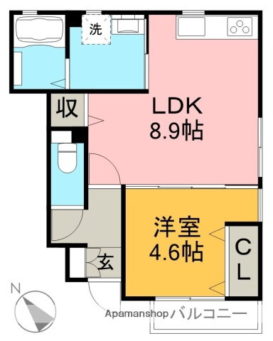 高知県高知市井口町 旭町一丁目駅 1LDK アパート 賃貸物件詳細