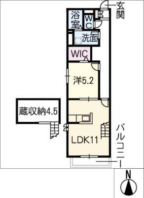 岐阜県岐阜市北一色９ 切通駅 1LDK アパート 賃貸物件詳細