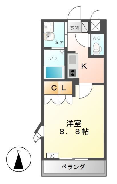 栃木県河内郡上三川町しらさぎ３ 石橋駅 1K アパート 賃貸物件詳細