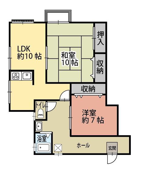 ハイツマルミ 2階 2LDK 賃貸物件詳細