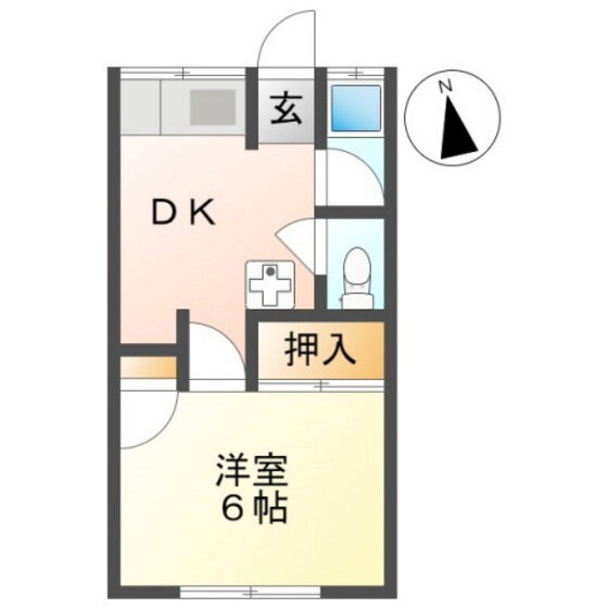 岡山県岡山市北区奥田南町 大元駅 1DK アパート 賃貸物件詳細