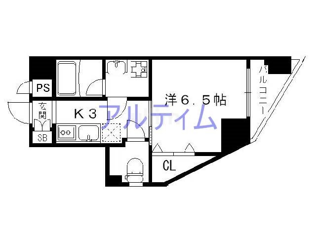 グラマシー京都 2階 1K 賃貸物件詳細