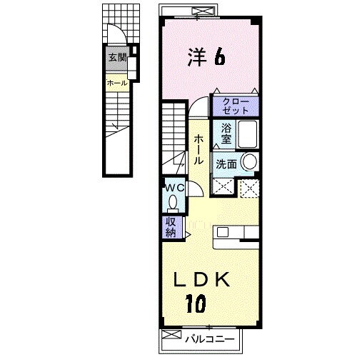 佐賀県神埼市千代田町下西 伊賀屋駅 1LDK アパート 賃貸物件詳細